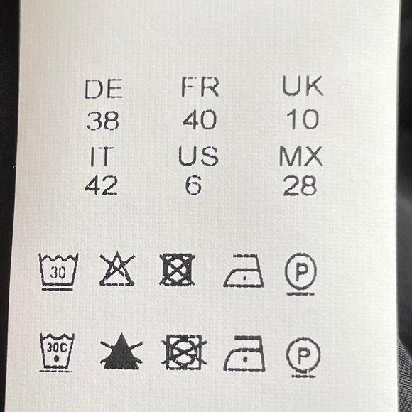 Boss Hugo Boss Vilea1 Classic Poly Viscose Blend Lined Skirt Black Sz 6 NWOT - Picture 9 of 11